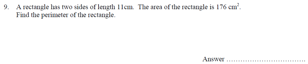 Question 18 - Oundle School - 10 Plus Maths Entrance Exam Paper 2014