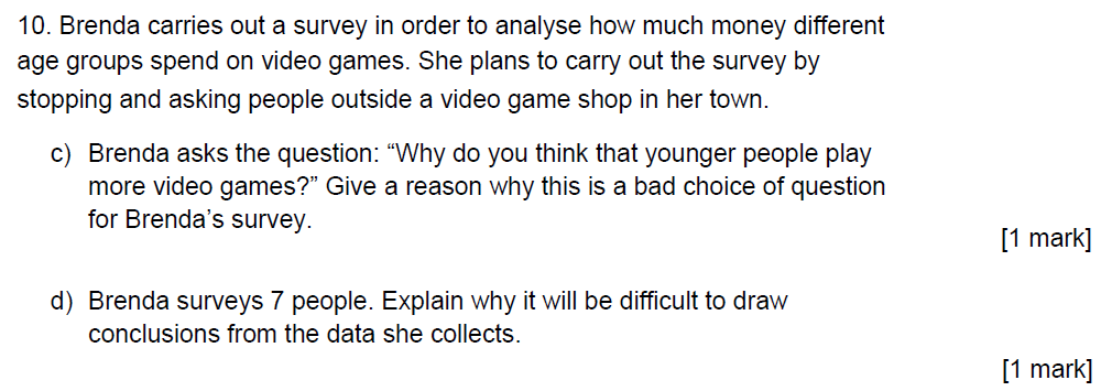 Question 19 - Ampleforth College Year 9 Academic Scholarship Specimen Paper