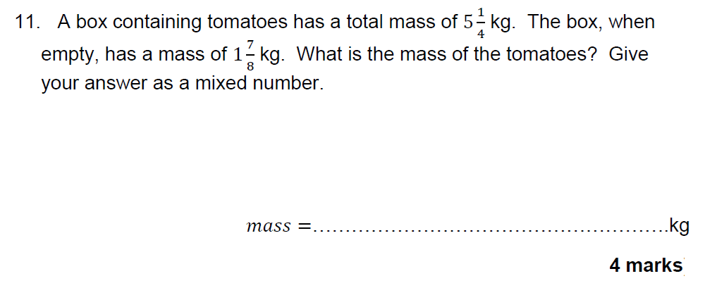 Question 21 - The Grammar School at Leeds Year 9 Entrance Maths Sample Paper