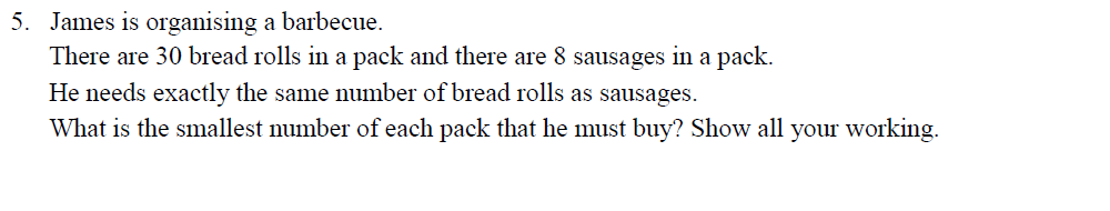 Question 22 - Oundle School - 10 Plus Maths Entrance Exam Paper 2013