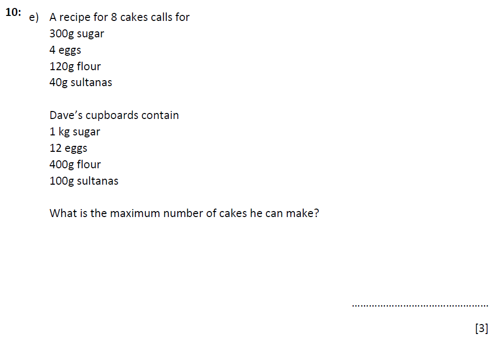 Question 22 - St Marys Crosby 13 Plus Maths Test Sample Paper