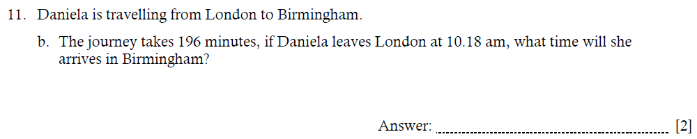 Question 27 - Hampton Court House - Year 5 Maths Entrance Exam Paper