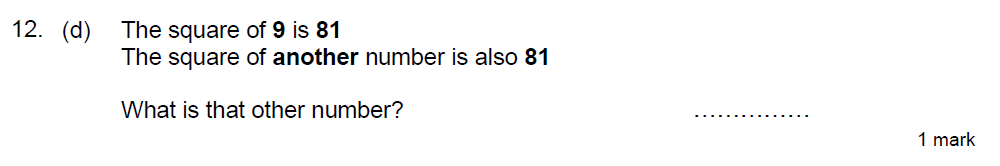 Question 27 - Truro School 13 Plus Maths Sample Paper