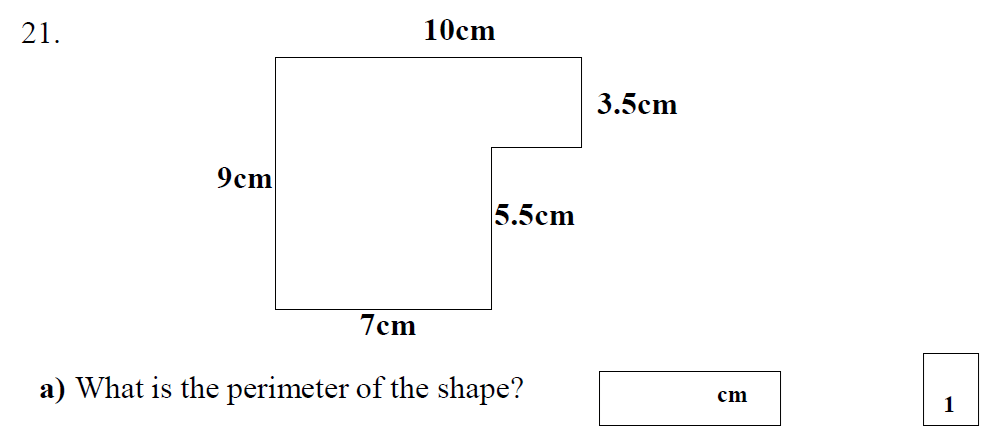 Question 30 - St Mary's School Year 6 Maths Sample Test Paper