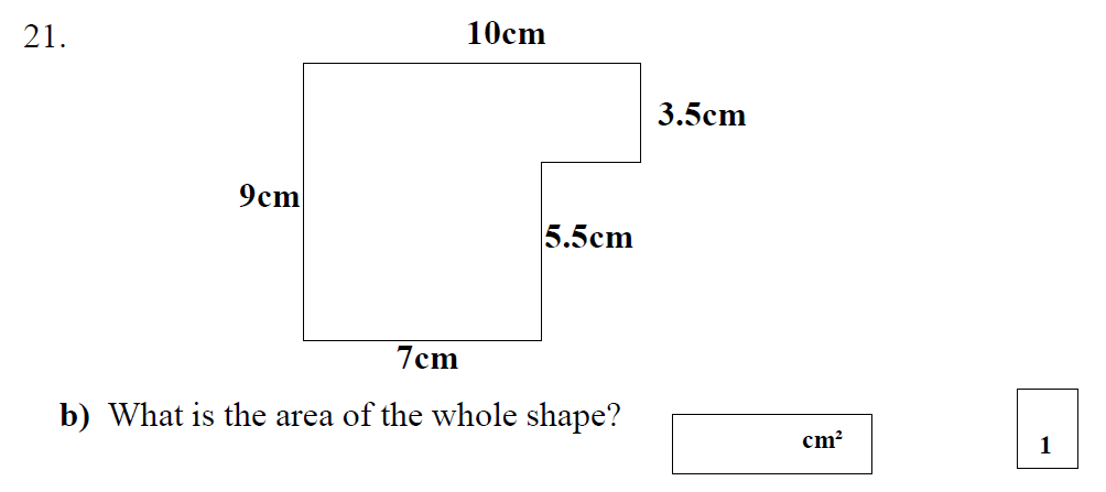 Question 31 - St Mary's School Year 6 Maths Sample Test Paper