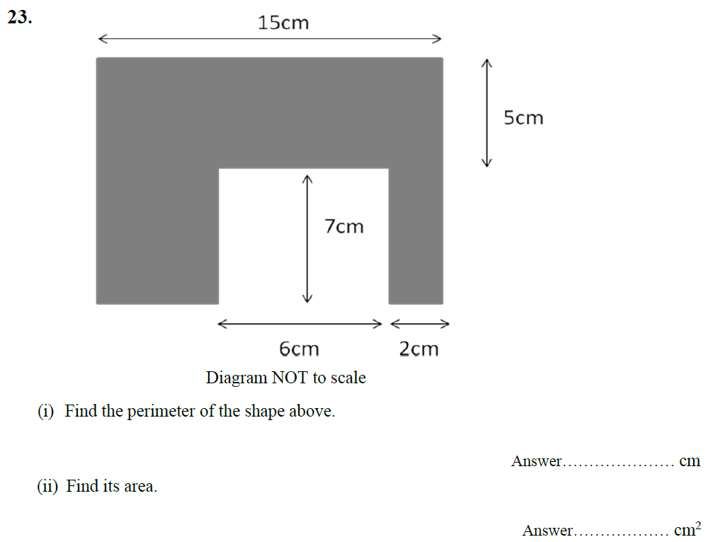 Question 32 - King's School Chester Entrance Exam Maths Paper