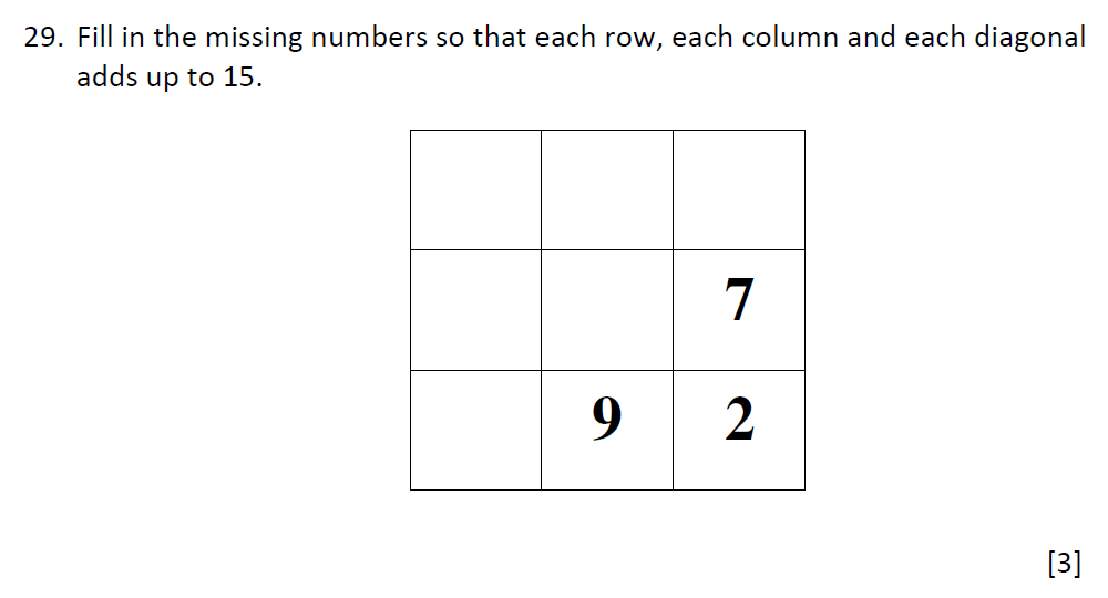 Question 53 - Emanuel School - 10 Plus Maths Entrance Exam Paper 2
