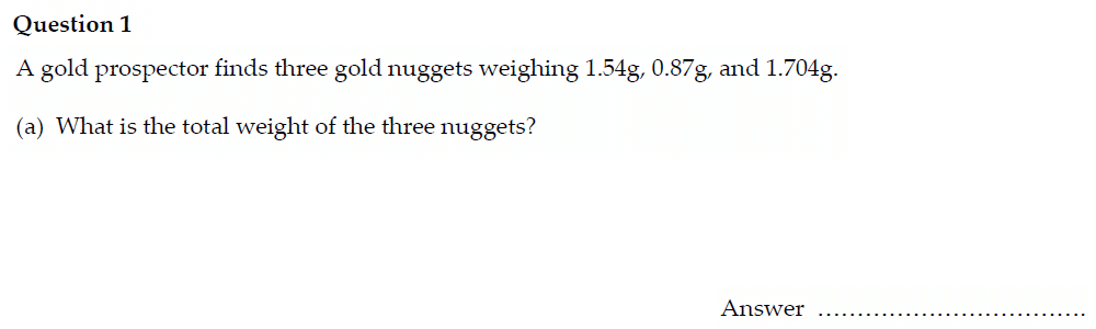 Question 01 - Oundle School - 13 Plus Maths Entrance Exam Paper 2022
