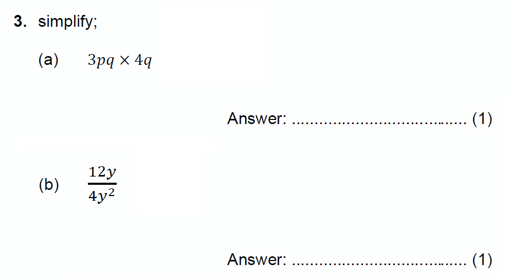 Question 04 - Chigwell School 13 Plus Maths Specimen Paper