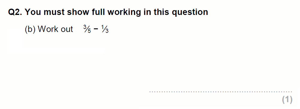 Question 04 - EPSOM College Year 9 Maths Specimen Paper