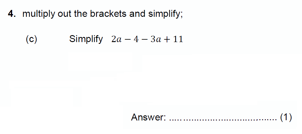 Question 07 - Chigwell School 13 Plus Maths Specimen Paper