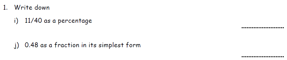 Question 07 - St Francis College Year 9 Maths Practice Extrance Paper