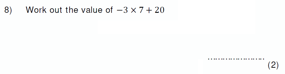 Question 08 - Colfe_s School 13 Plus Examination Maths Sample Paper