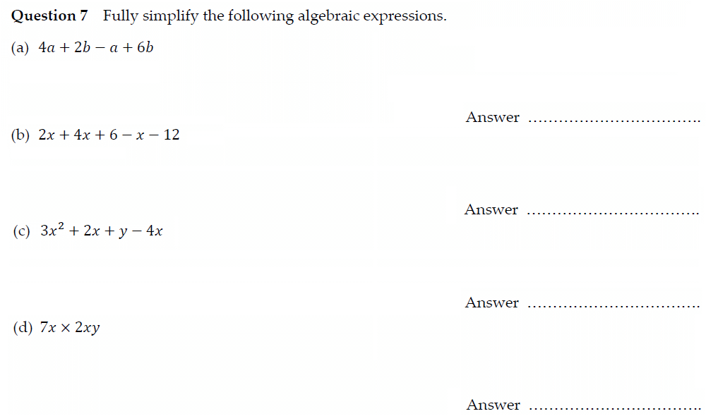 Question 13 - Oundle School - 13 Plus Maths Entrance Exam Paper 2022