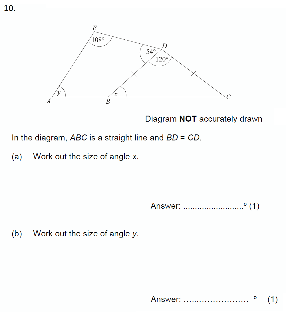 Question 15 - Chigwell School 13 Plus Maths Specimen Paper