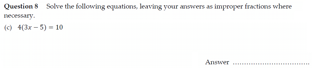 Question 15 - Oundle School - 13 Plus Maths Entrance Exam Paper 2022