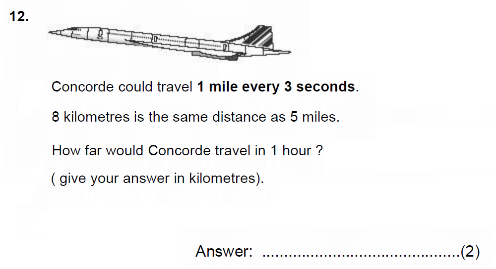 Question 18 - Chigwell School 13 Plus Maths Specimen Paper