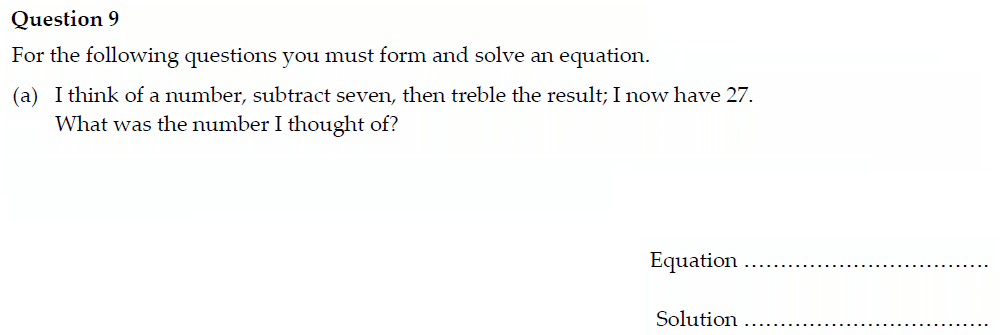 Question 18 - Oundle School - 13 Plus Maths Entrance Exam Paper 2022