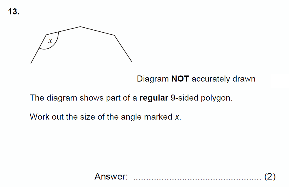 Question 19 - Chigwell School 13 Plus Maths Specimen Paper