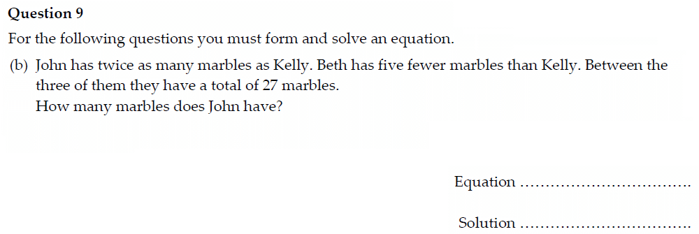 Question 19 - Oundle School - 13 Plus Maths Entrance Exam Paper 2022