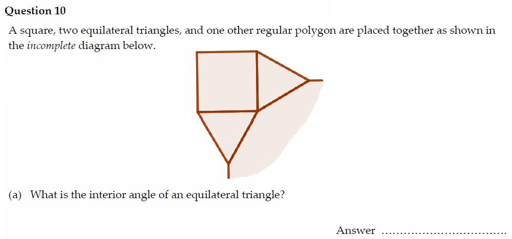 Question 20 - Oundle School - 13 Plus Maths Entrance Exam Paper 2022