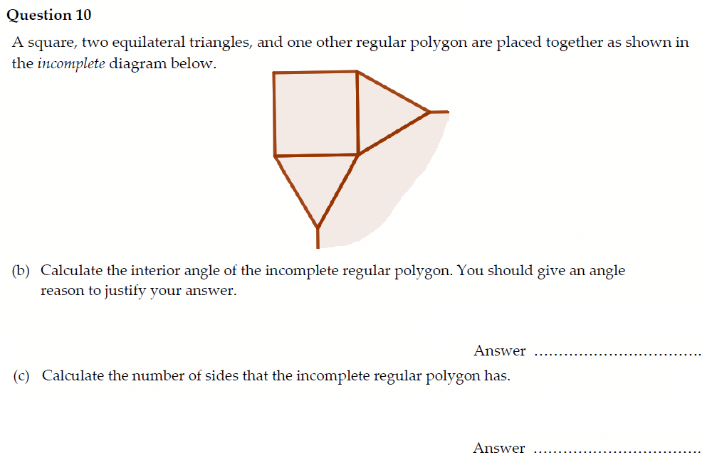 Question 21 - Oundle School - 13 Plus Maths Entrance Exam Paper 2022