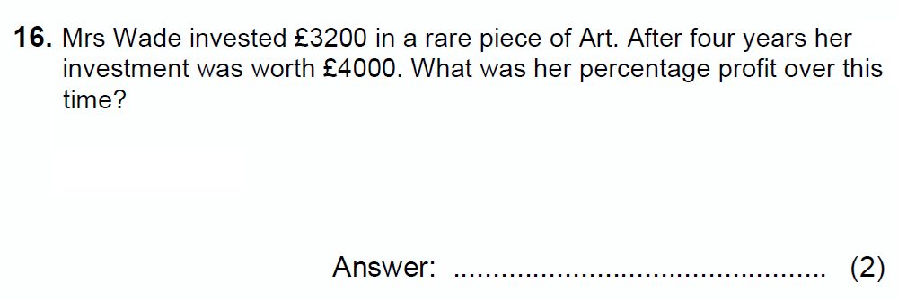 Question 22 - Chigwell School 13 Plus Maths Specimen Paper