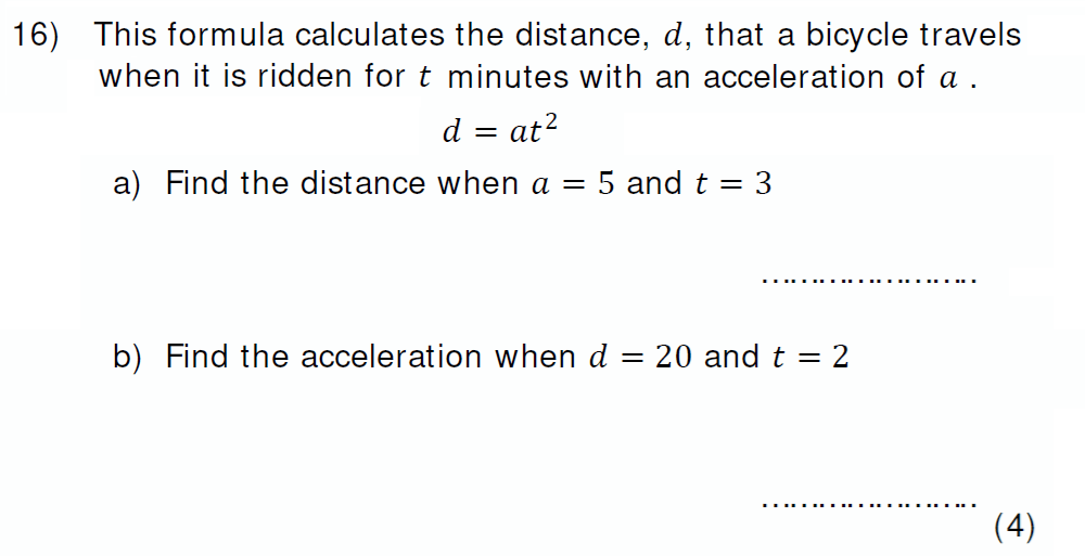 Question 22 - Colfe_s School 13 Plus Examination Maths Sample Paper