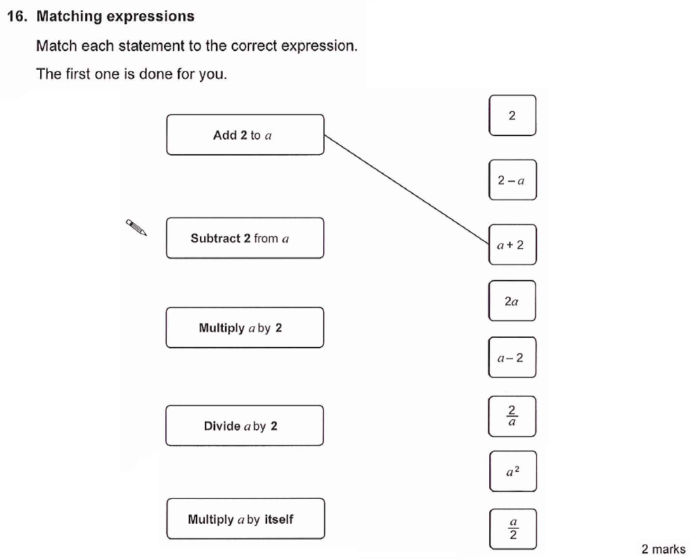 Question 25 - Ashford School Year 9 Maths Entrance Exam Sample Paper