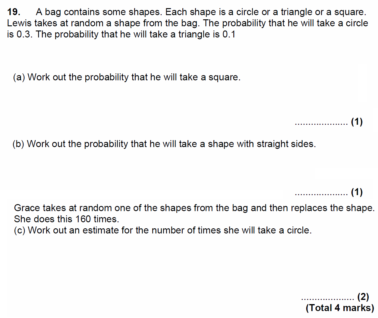 Question 26 - Chigwell School 13 Plus Maths Specimen Paper