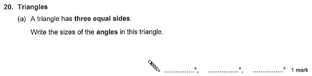 Question 31 - Ashford School Year 9 Maths Entrance Exam Sample Paper