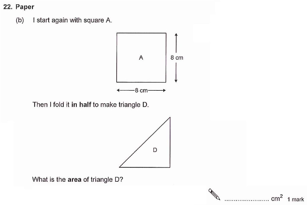 Question 38 - Ashford School Year 9 Maths Entrance Exam Sample Paper