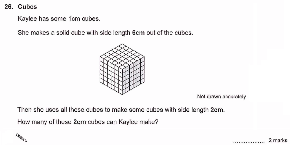 Question 45 - Ashford School Year 9 Maths Entrance Exam Sample Paper
